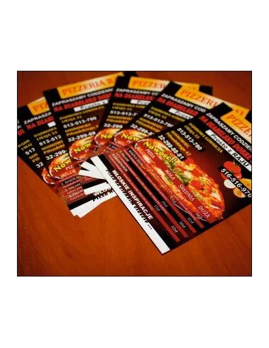 Ulotki Dl 1/3a4 100 sztuk + Projekt z Nadrukiem Reklamowy