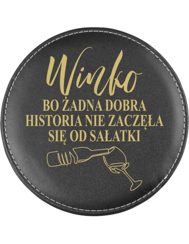 Zestaw do wina w okągłym etui PERSONALIZOWANY PREZENT dla Taty 