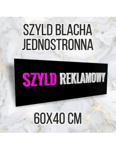 Tablica Reklamowa – Szyld Metalowy 60x40 Jednostronna