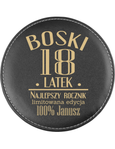 Personalizowane akcesoria do wina PREZENT NA 18-STKE Twoje imię 