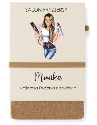 Upominek dla stylistki paznokci NOTES A6 Z pełnokolorowym NADRUKIEM UV