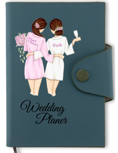 Notes A6 PERSONALIZOWANY PREZENT kolorowy nadruk UV wedding PLANNER ślub