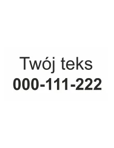 Magnes na Samochód Sprzedam Zamienię Auto 2szt z Nadrukiem