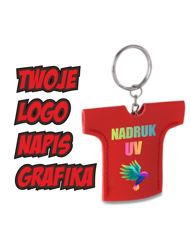 Brelok reklamowy 50 szt z indywidualnym nadrukiem UV TWOIM LOGO NAPISEM