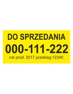Magnes na Samochód Sprzedam Zamienię Auto 2szt Pamiątkowe