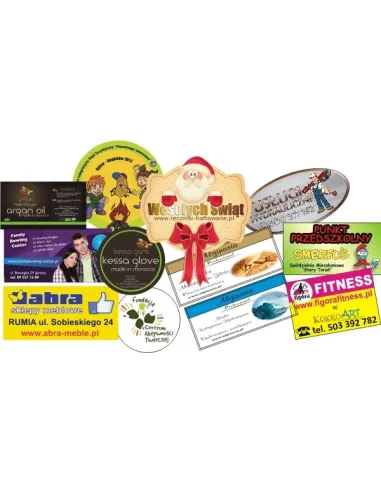 Naklejki Personalizowany z Nadrukiem Etykiety Samoprzylepne