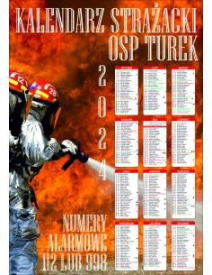 Kalendarz Strażacki – 200 szt Projekt OSP PSP 2024