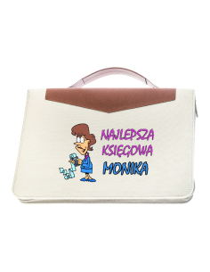 UPOMINEK Z NADRUKIEM teczka A4 na dokumenty dla księgowej z imieniem