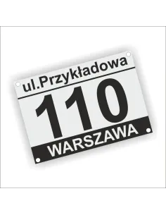 Złota Tablicza na Dom z Laminatu Grawerskiego Tabliczka