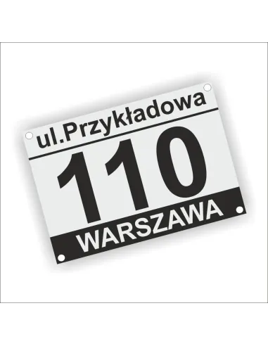 Złota Tablicza na Dom z Laminatu Grawerskiego Tabliczka