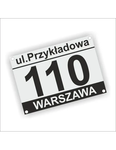 Złota Tablicza na Dom z Laminatu Grawerskiego Tabliczka