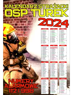 Kalendarz Strażacki OSP PSP 2024 – 200 szt Personalizowany