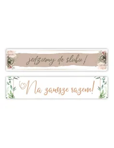 Tablica Ślubna Dekoracyjna Auta Imieniem Ślub Imieniem