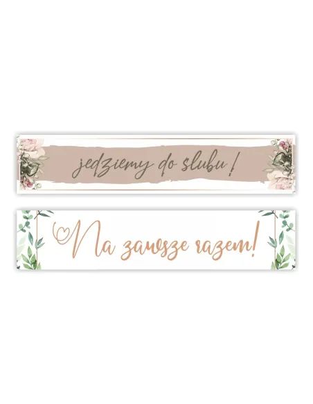 Tablica Ślubna Dekoracyjna Auta Imieniem Ślub Imieniem