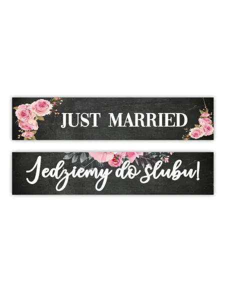 Tablica Ślubna Dekoracyjna Rejestracyjna Auta Imieniem
