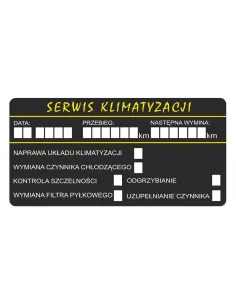 Naklejki 100 szt – Serwis Klimatyzacji 100 szt z Nadrukiem