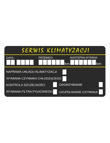 Naklejki 100 szt – Serwis Klimatyzacji 100 szt z Nadrukiem