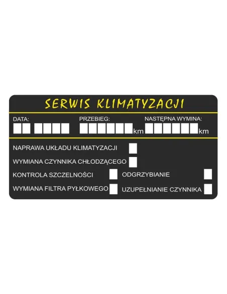 Naklejki 100 szt – Serwis Klimatyzacji 100 szt z Nadrukiem