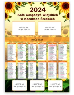 Kalendarz KGW Koło Gospodyń 200szt – Wiejskich 2024 200szt