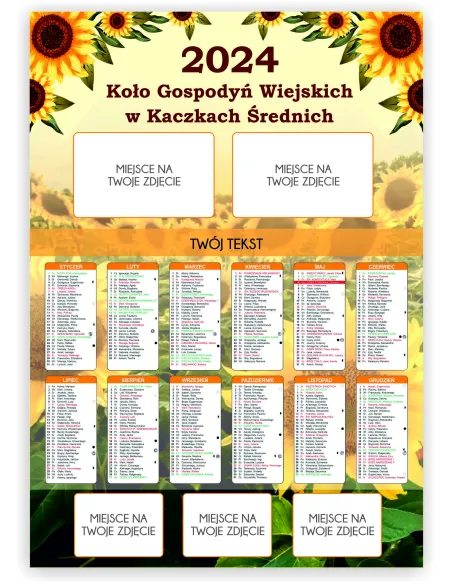 Kalendarz KGW Koło Gospodyń 200szt – Wiejskich 2024 200szt