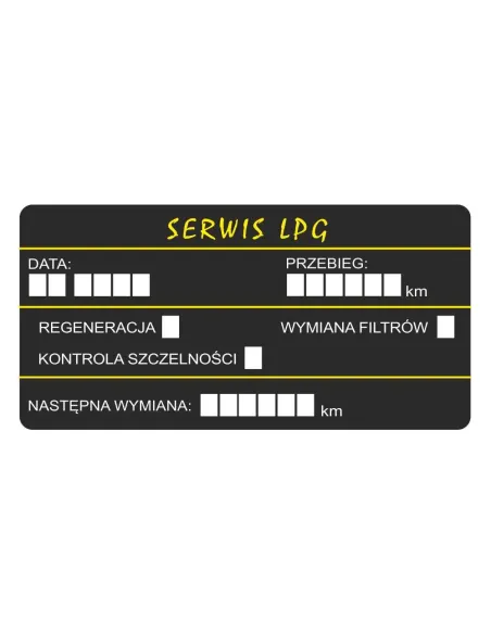 Naklejki 100 szt – Serwis LPG 100 szt Personalizowany