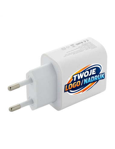 Ładowarka USB 100 szt z Twoim nadrukiem UV logo grafika gadżet reklamowy