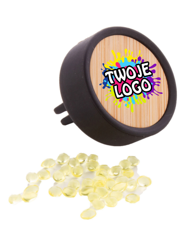 REKLAMOWY odświeżacz powietrza 50 SZT Twój nadruk UV logo grafika
