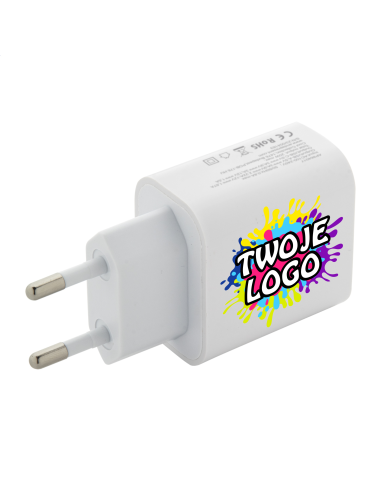Ładowarka USB 100 szt z Twoim nadrukiem UV logo grafika gadżet reklamowy
