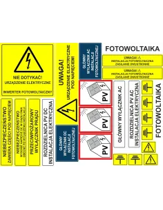 Naklejki Personalizowany Etykiety Samoprzylepne Fotowoltaika