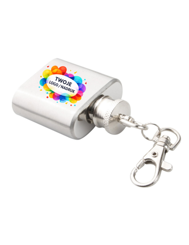 Mini metalowy brelok 100 szt Gadżety firmowe z logo Profesjonalny nadruk UV
