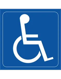 Naklejki z Nadrukiem Samoprzylepne Inwalida Niepełnosprawny