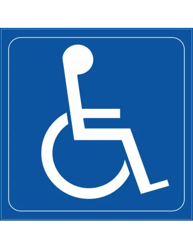 Naklejki z Nadrukiem Samoprzylepne Inwalida Niepełnosprawny