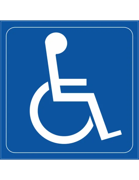 Naklejki z Nadrukiem Samoprzylepne Inwalida Niepełnosprawny
