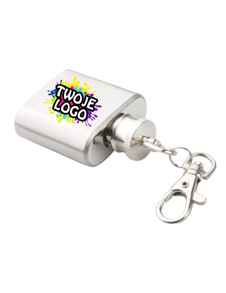 Mini metalowy brelok 100 szt Gadżety firmowe z logo Profesjonalny nadruk UV