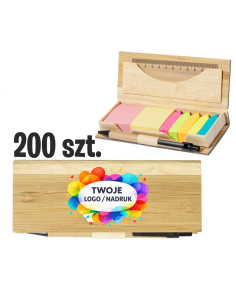Karteczki samoprzylepne 200 szt Gadżety reklamowe z nadrukiem UV