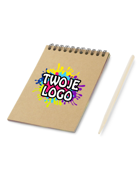 Notes zdrapywanka A6 100 szt Gadżety firmowe z logo nadrukiem UV