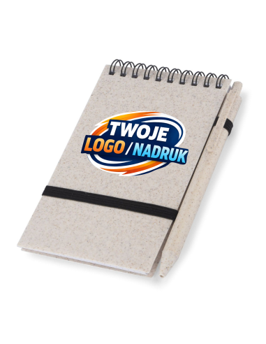 Notes z długopisem A6 100 szt Gadżety firmowe z logo nadrukiem UV