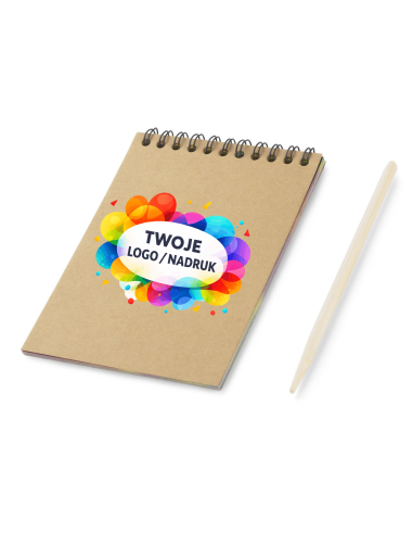 Notes zdrapywanka A6 100 szt Gadżety firmowe z logo nadrukiem UV