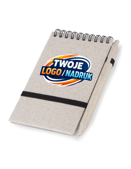 Notes z długopisem A6 200 szt Reklamowe gadżety z nadrukiem personalizacja