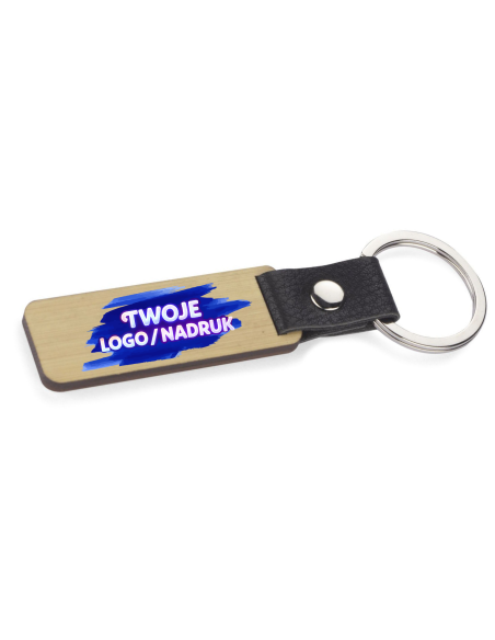 Elegancki brelok 100 szt Gadżety firmowe z logo nadrukiem UV