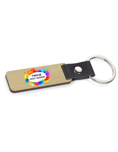 Elegancki brelok 100 szt Gadżety firmowe z logo nadrukiem UV
