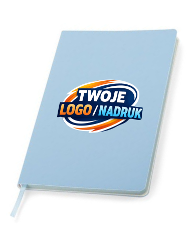Notes B5 błękitny  100 szt Gadżety firmowe z logo nadrukiem UV