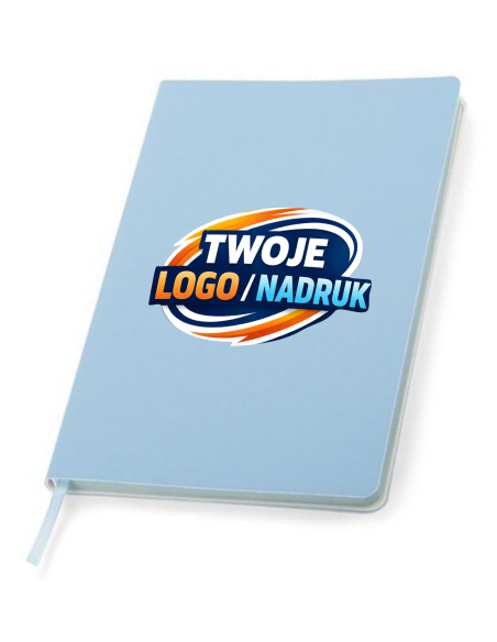 Notes B5 błękitny  100 szt Gadżety firmowe z logo nadrukiem UV