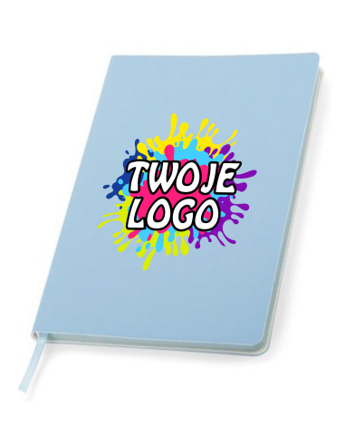 Notes B5 błękitny 50 szt Reklamowe gadżety firmowe z nadrukiem UV
