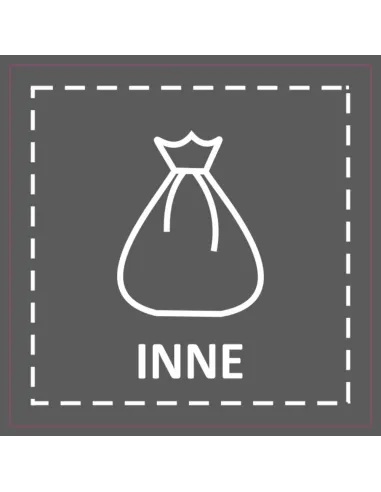 Naklejki Śmieci na Kosz Pojemnik z Nadrukiem Personalizowany