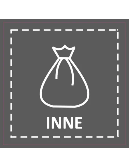 Naklejki Śmieci na Kosz Pojemnik z Nadrukiem Personalizowany