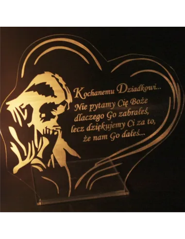 Podstawka pod Znicz Statuetka Grób + Grawer XXL Dowolną