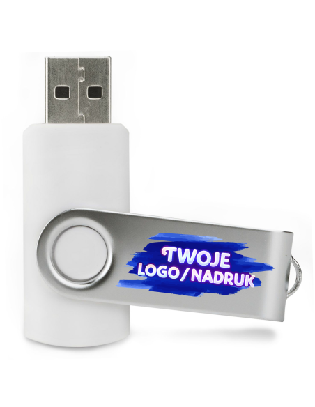 Pamięć USB 32  GB 100 szt Gadżety firmowe z logo nadrukiem UV