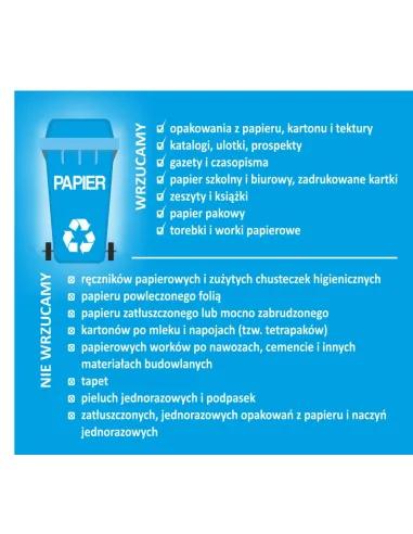 Naklejki z Nadrukiem Segregacja Śmieci Kosz Eko z Projektem