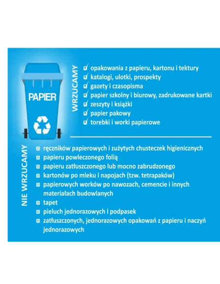 Naklejki z Nadrukiem Segregacja Śmieci Kosz Eko z Projektem